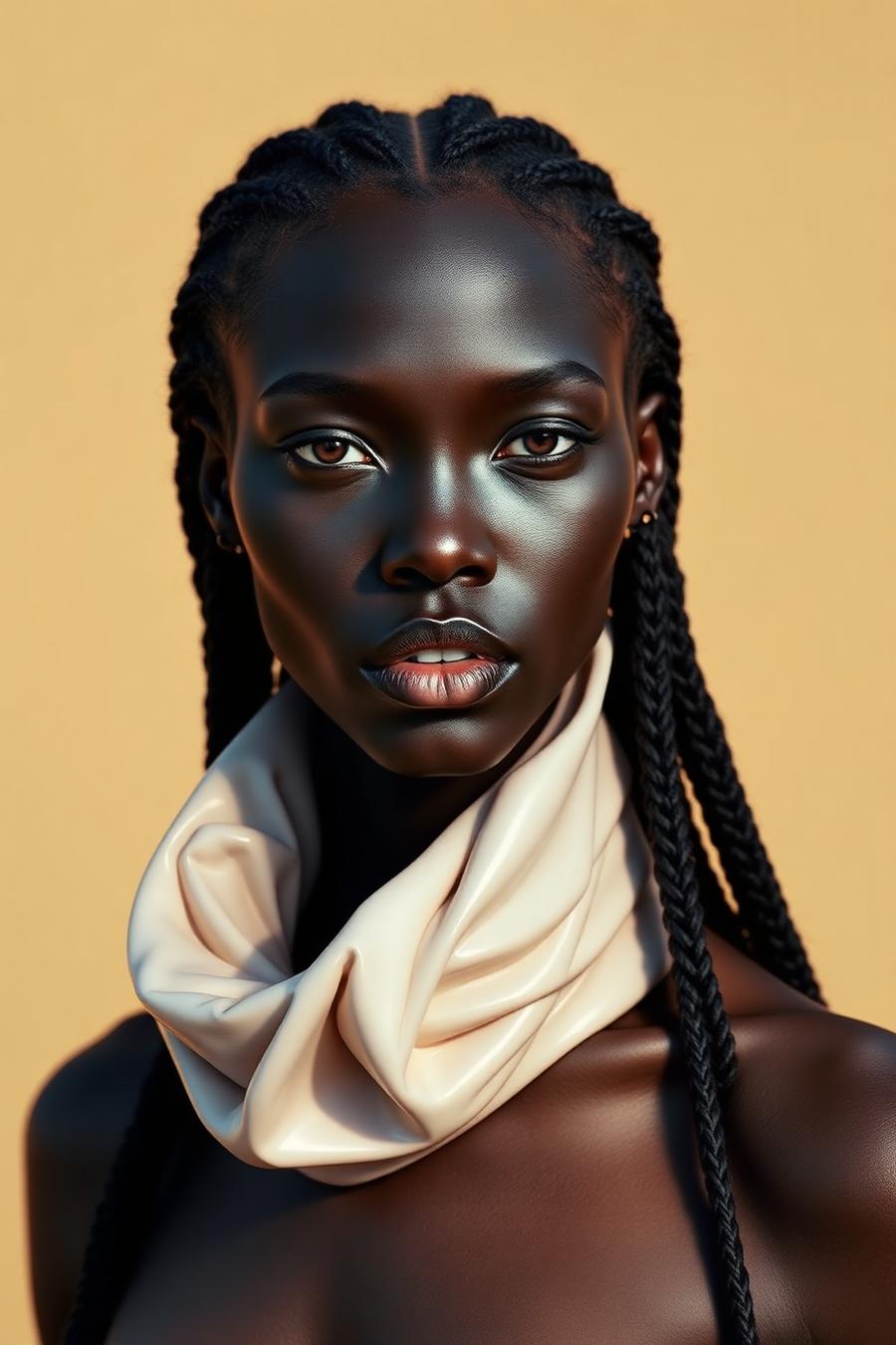 AMARA ODE, campaign / beauty model represented by Rapture Models